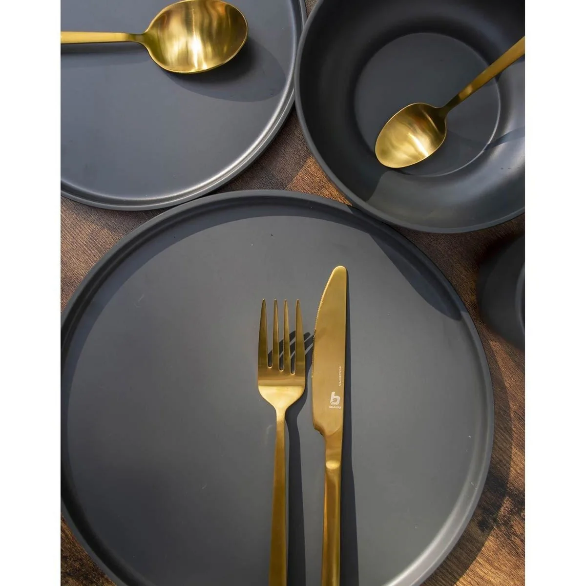 Bo-Camp Industrial Collection Cutlery Fairbanks 16 Pieces Gold - Image 2