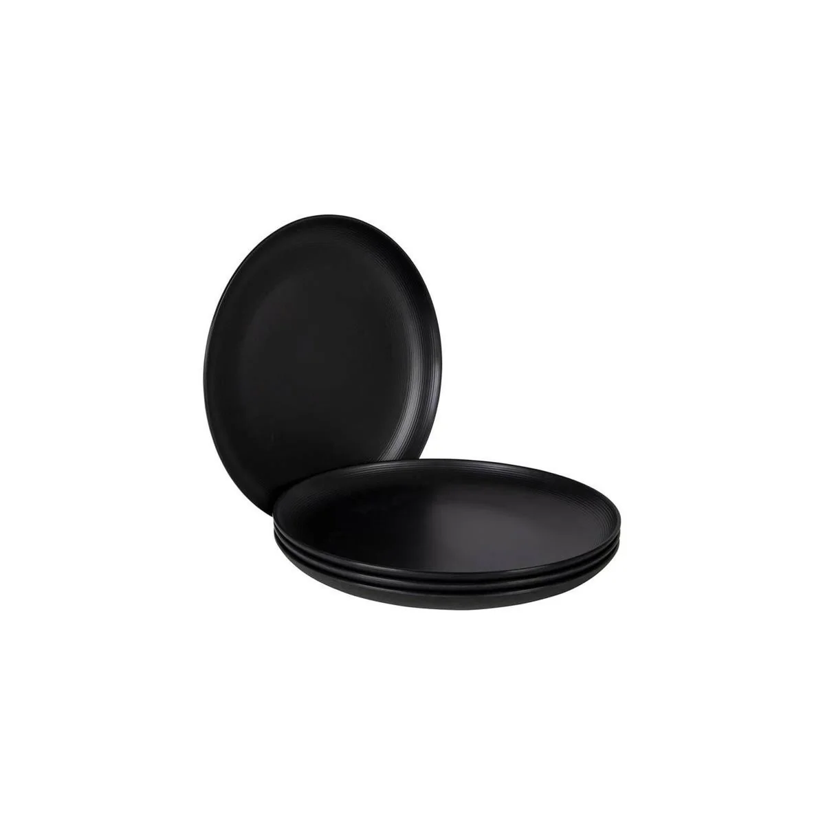 Bo-Camp Industrial Collection Dinner Plate Orville 4 Pieces Black