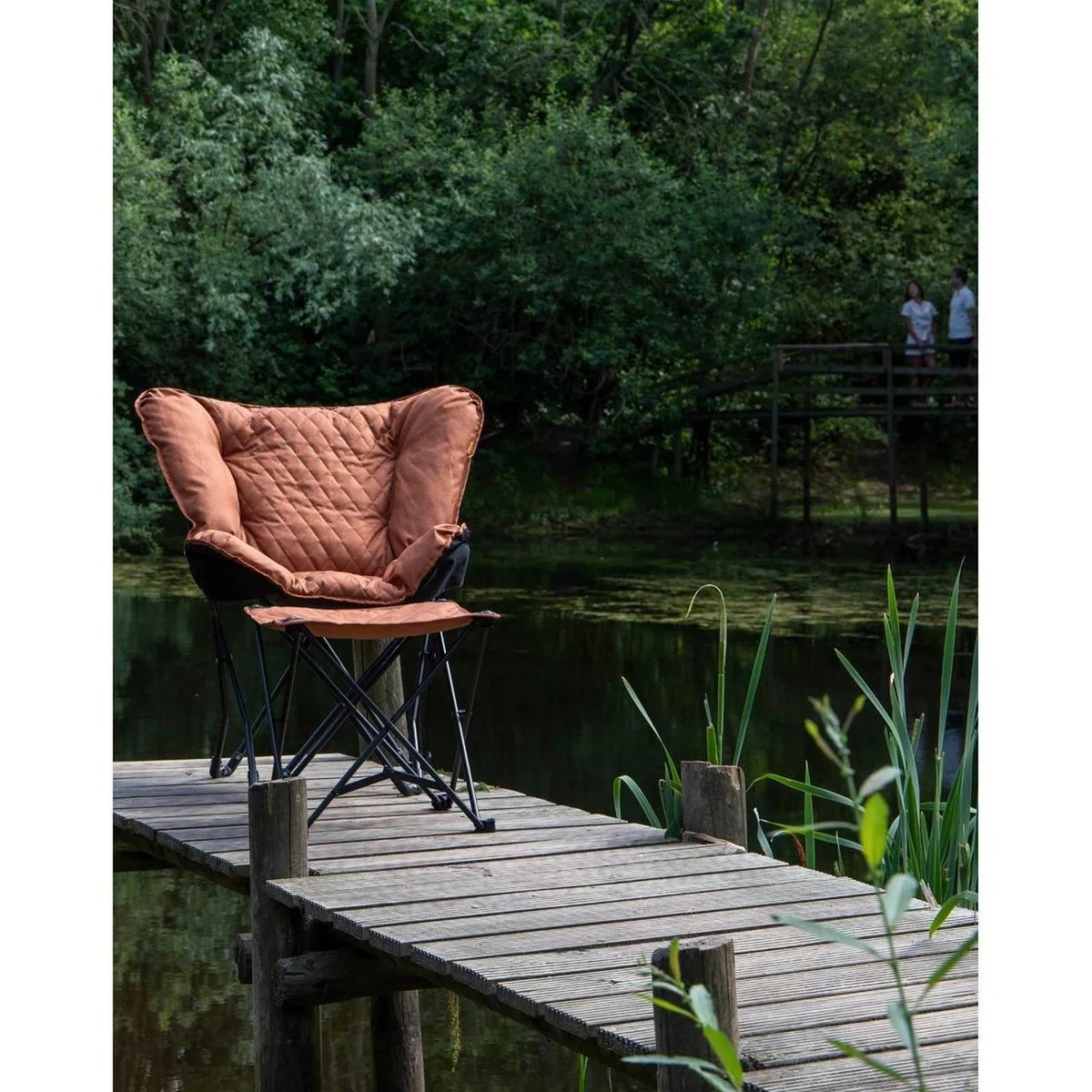 Bo-Camp Industrial Collection Stool Mentone Steel Clay - Image 2