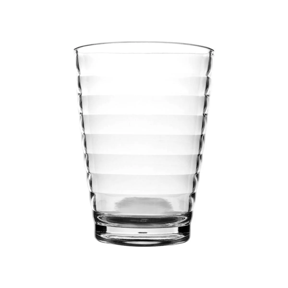 Bo-Camp Lemonade Glass Polycarbonate Ribbed 350 ml 4 Pieces
