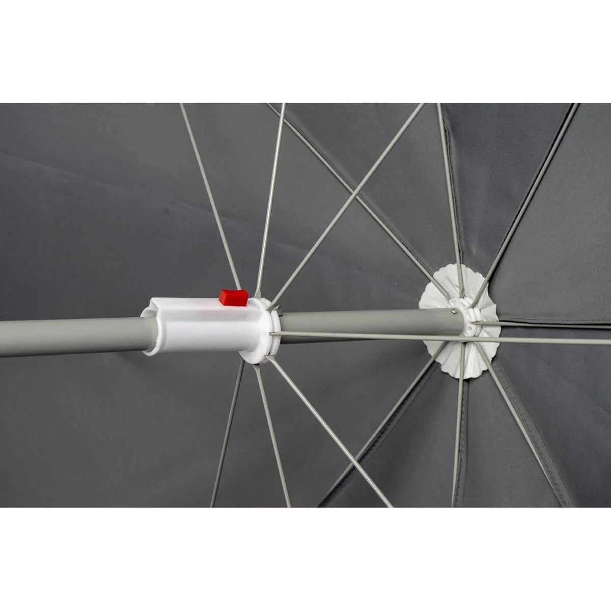 Bo-Camp Parasol Articulated Arm Polyester Dia 200cm Grey - Image 2