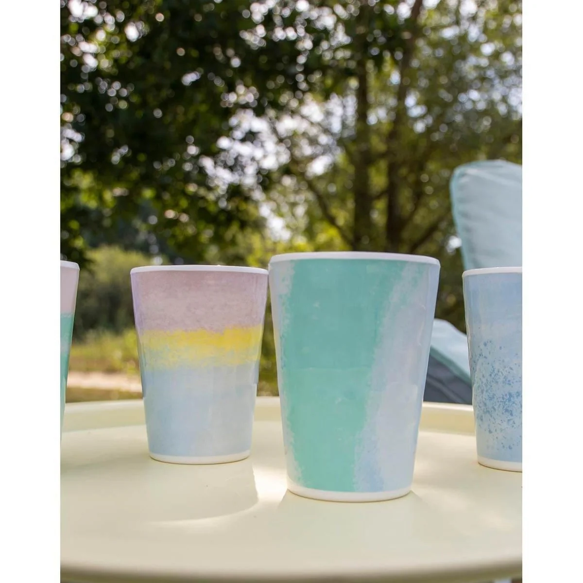 Bo-Camp Pastel Collection Cup Barfleur 4 Pieces - Image 2