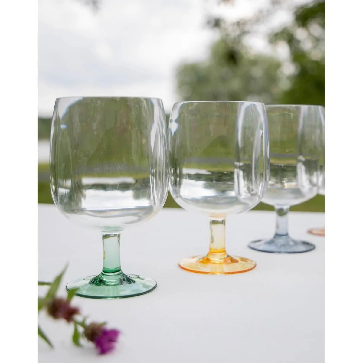 Bo-Camp Pastel Collection Wine Glass Ornans 250 ml 4 Pieces - Image 2