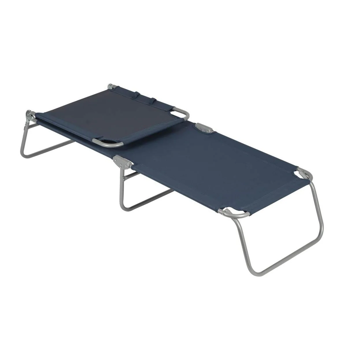 Bo-Camp Sun Lounger 5 Positions Blue - Image 6