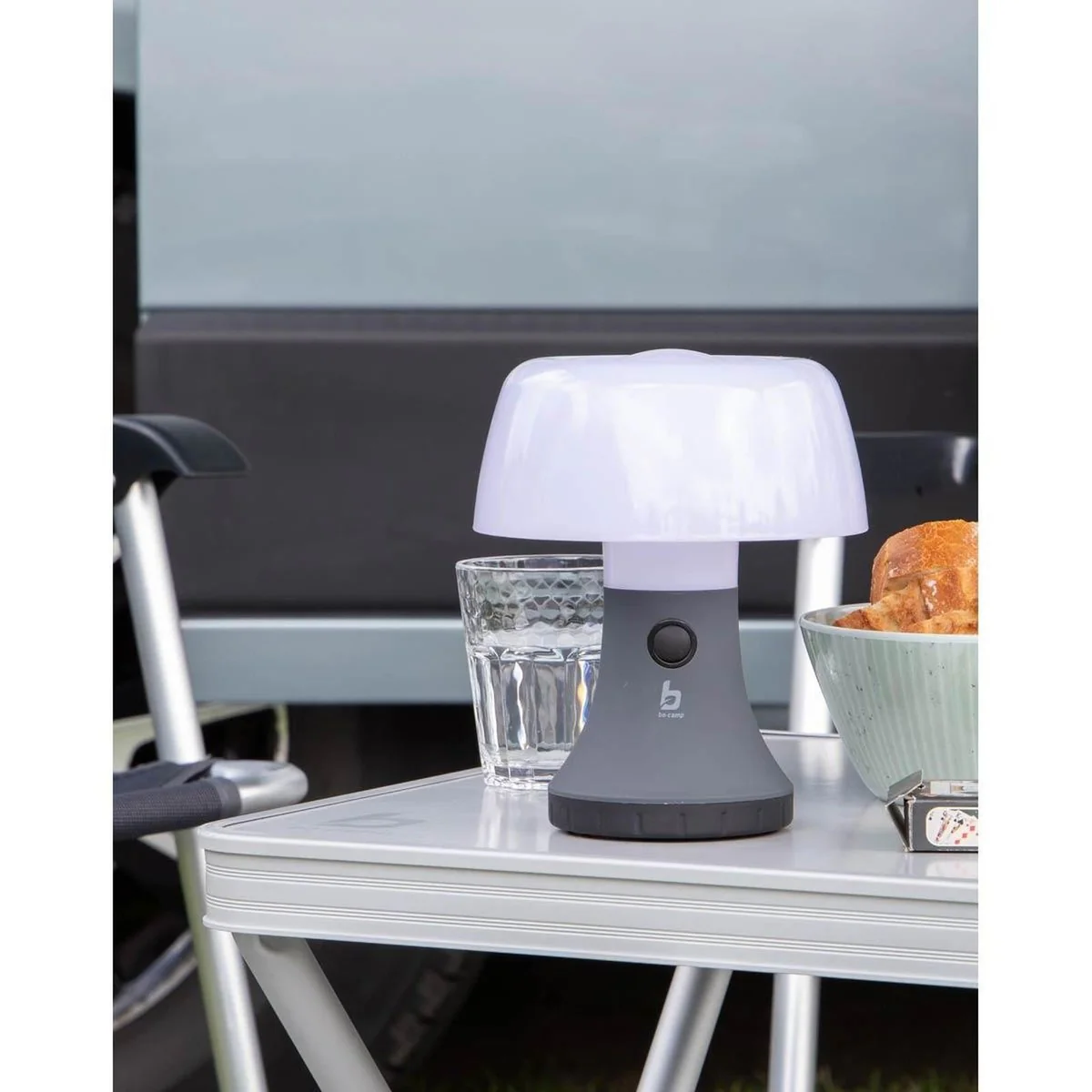 Bo-Camp Table Lamp with Cap Sirius High Power Led Grey - Image 2