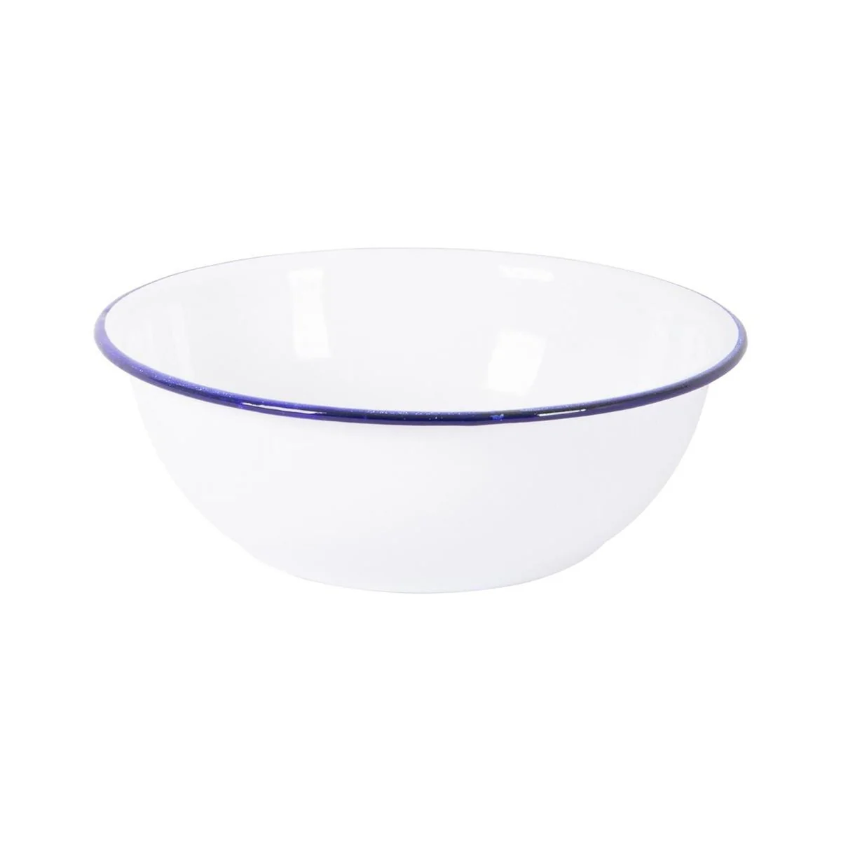 Bo-Camp Tableware Enamel 6 Pieces White/Blue - Image 3