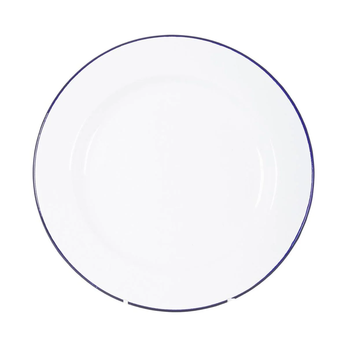 Bo-Camp Tableware Enamel 6 Pieces White/Blue - Image 5