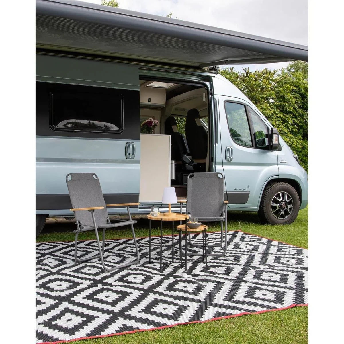 Bo-Camp Urban Collection Chill Mat Lewisham Black/White L - Image 2