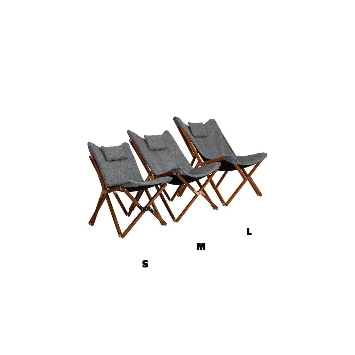 Bo-Camp Urban Collection Relax Chair Bloomsbury L Grey - Image 3