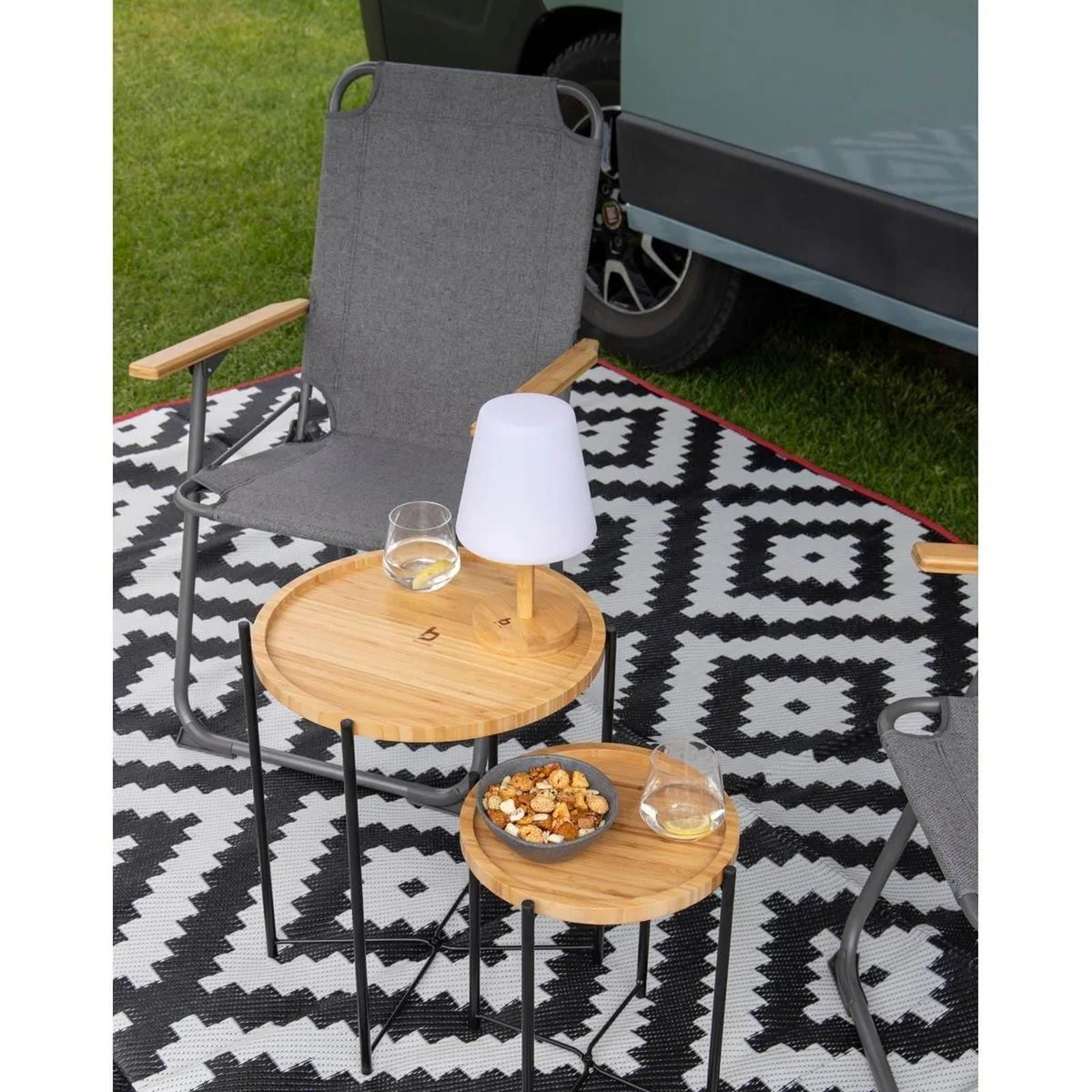 Bo-Camp Urban Collection Side Table Carnaby L Bamboo - Image 2