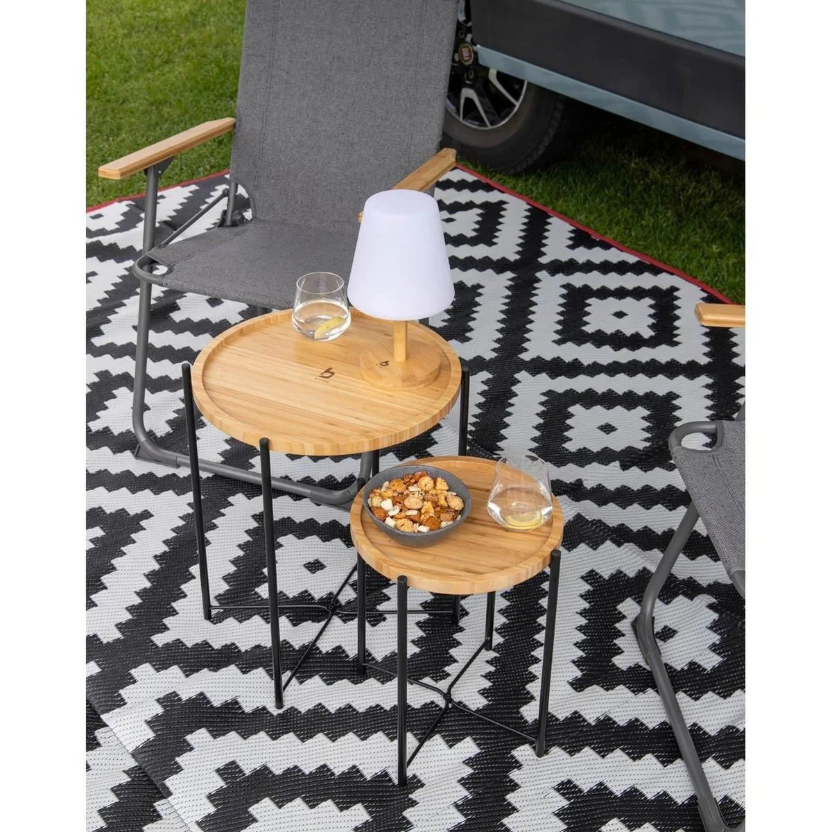 Bo-Camp Urban Collection Side Table Carnaby M Bamboo - Image 2