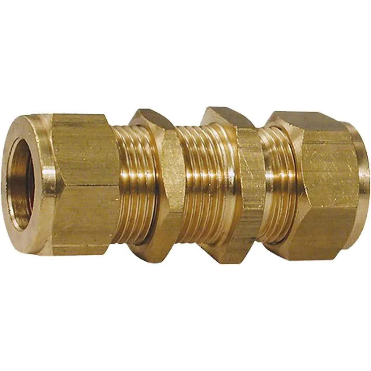 Brass Bulkhead Coupling 1/2" Tube 3/4"