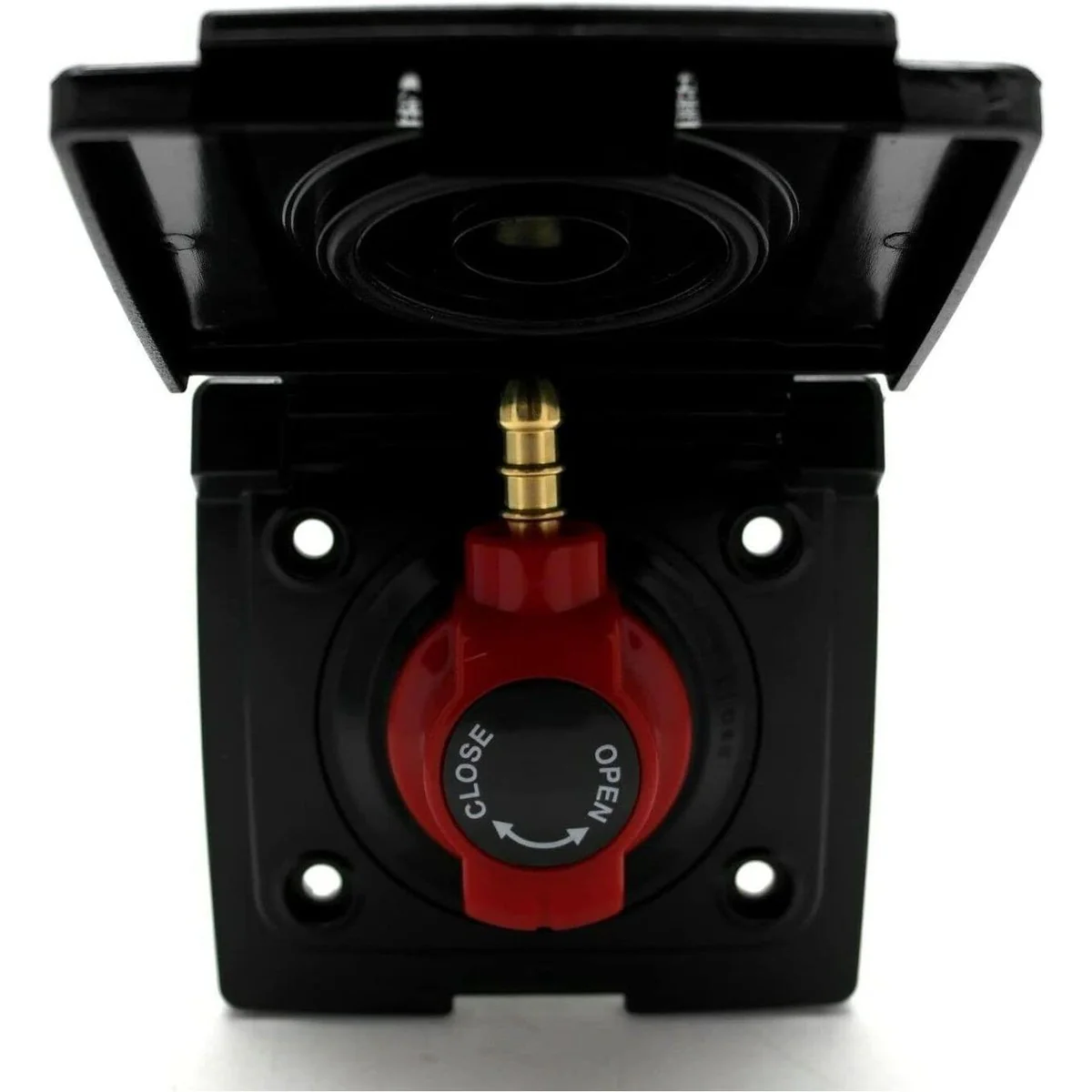 Bullfinch Caravan Black BBQ Gas point and Quick Release Plug in tail connector - Image 4