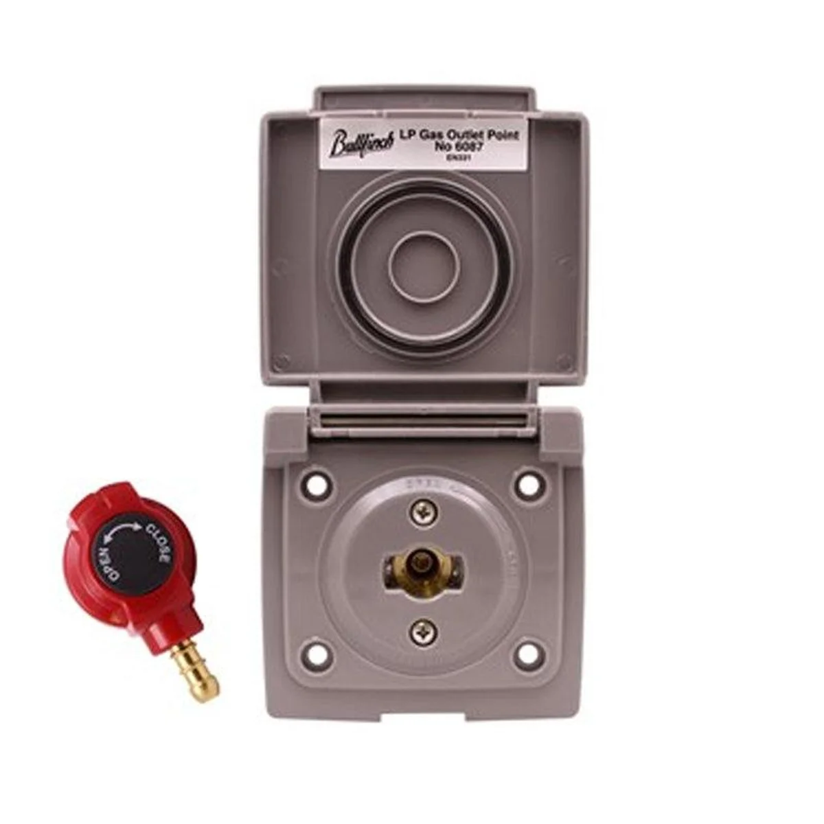 Bullfinch Grey BBQ Gas point and Quick Release Plug-in Tail Connector - Image 2