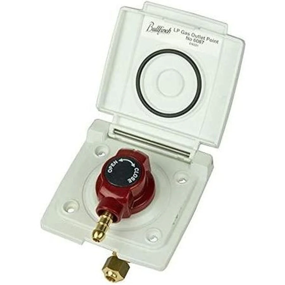Bullfinch Caravan White BBQ Gas point and Quick Release Plug in tail connector - Image 7