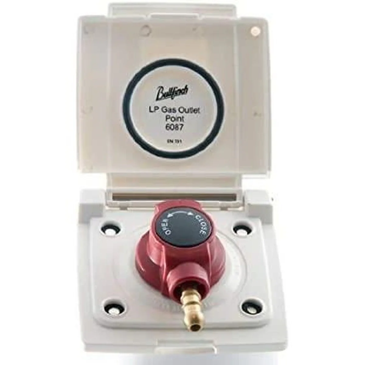 Bullfinch Caravan White BBQ Gas point and Quick Release Plug in tail connector - Image 8