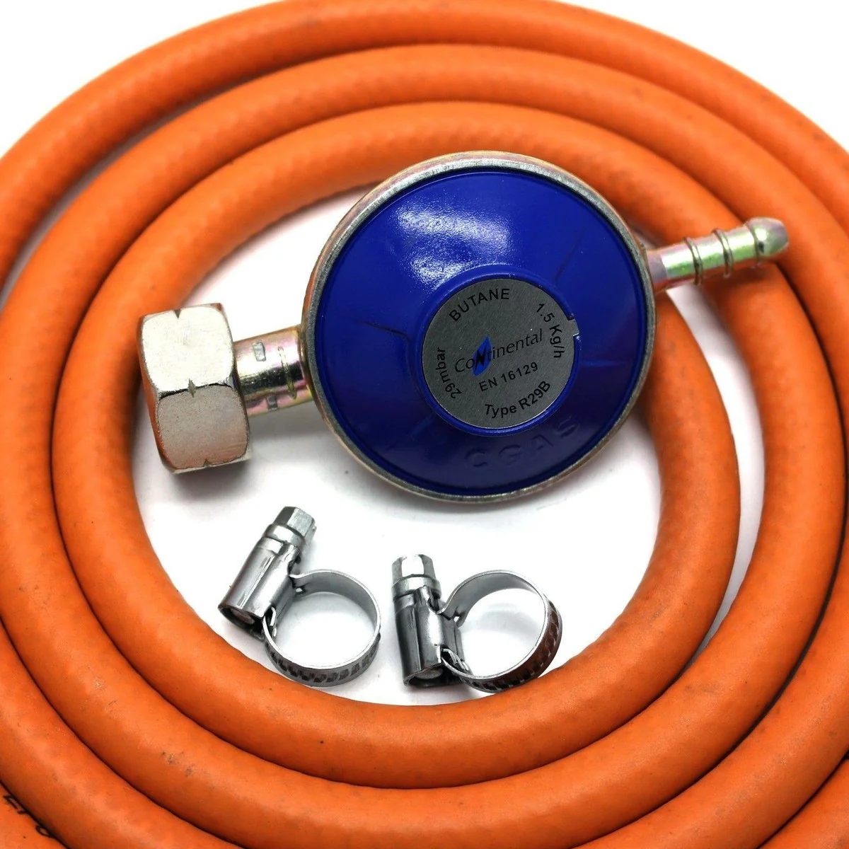 Butane Gas Regulator with 2m Hose And Clips Fits Calor Gas 4.5kg Cylinders ONLY - Image 4
