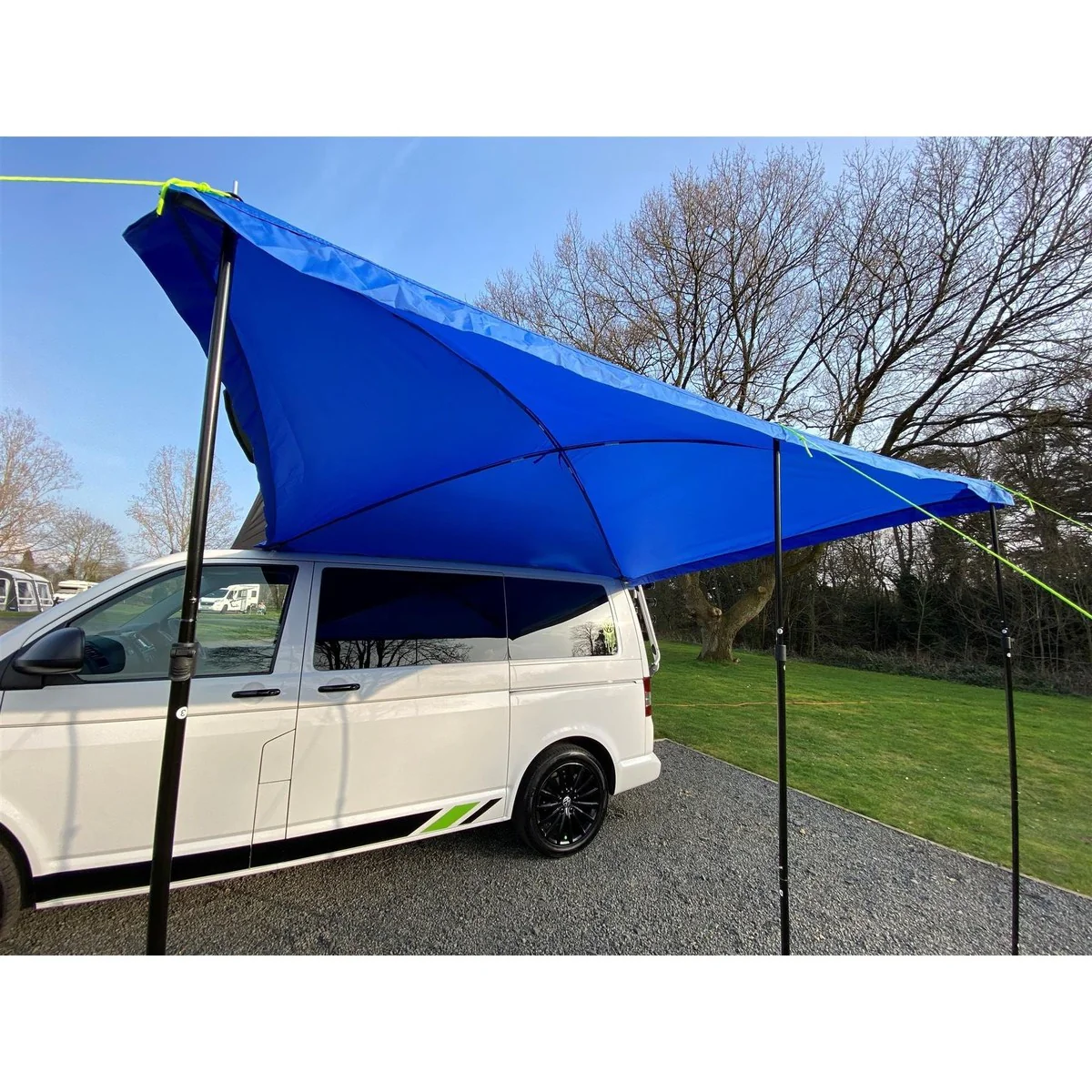 Campervan Awning Sun Canopy Sunshade Motorhome for 4 or 6mm Rail Blue T4 T5 T6 - Image 4