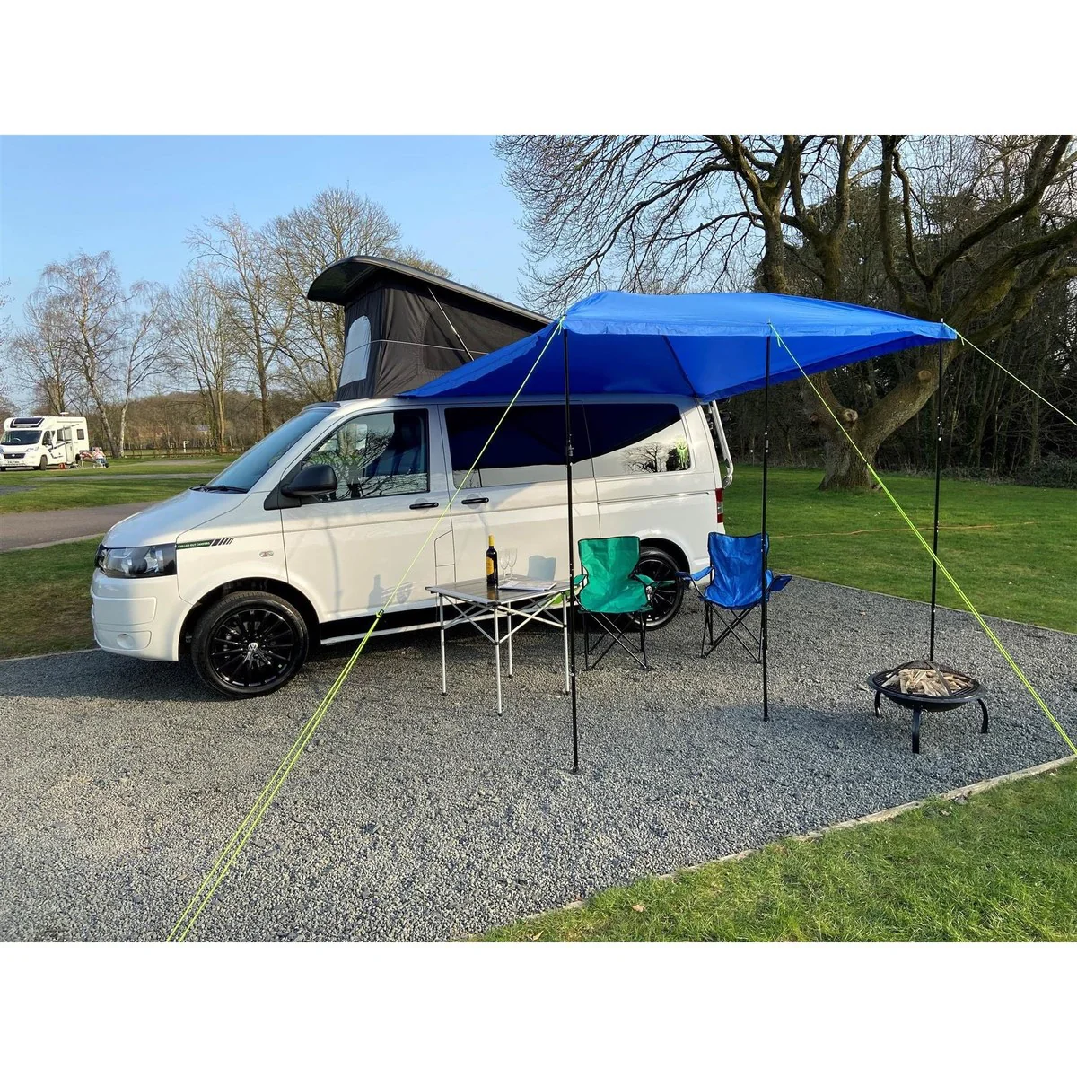 Campervan Awning Sun Canopy Sunshade Motorhome for 4 or 6mm Rail Blue T4 T5 T6 - Image 6