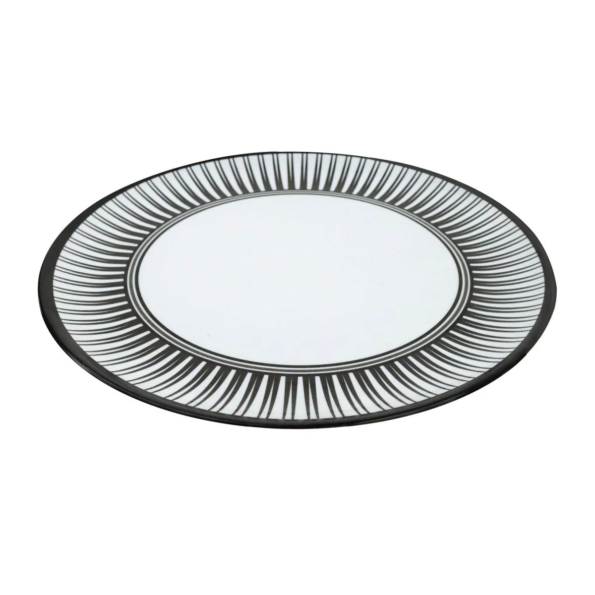 Camping Caravan Picnic Fishing Travel Melamine 16pc Dining Dinner Set - Stripe 7 - Image 4
