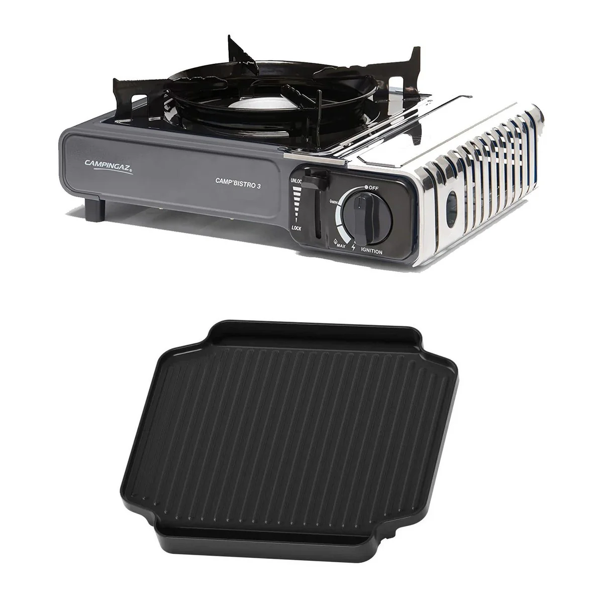Campingaz Bistro 3 Grey Camping gas stove with Griddle - Image 12