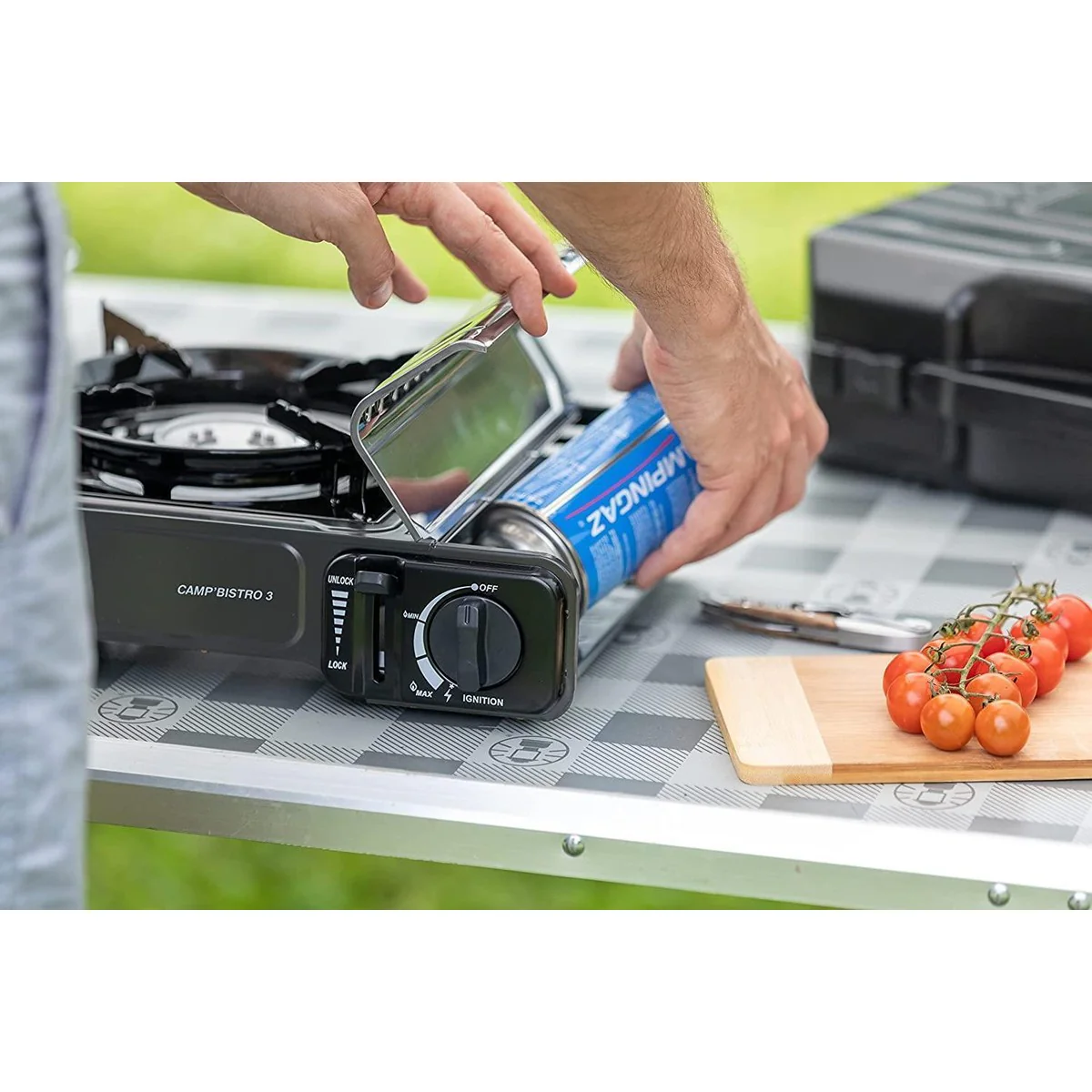 Campingaz Bistro 3 Grey Camping gas stove with Griddle - Image 7