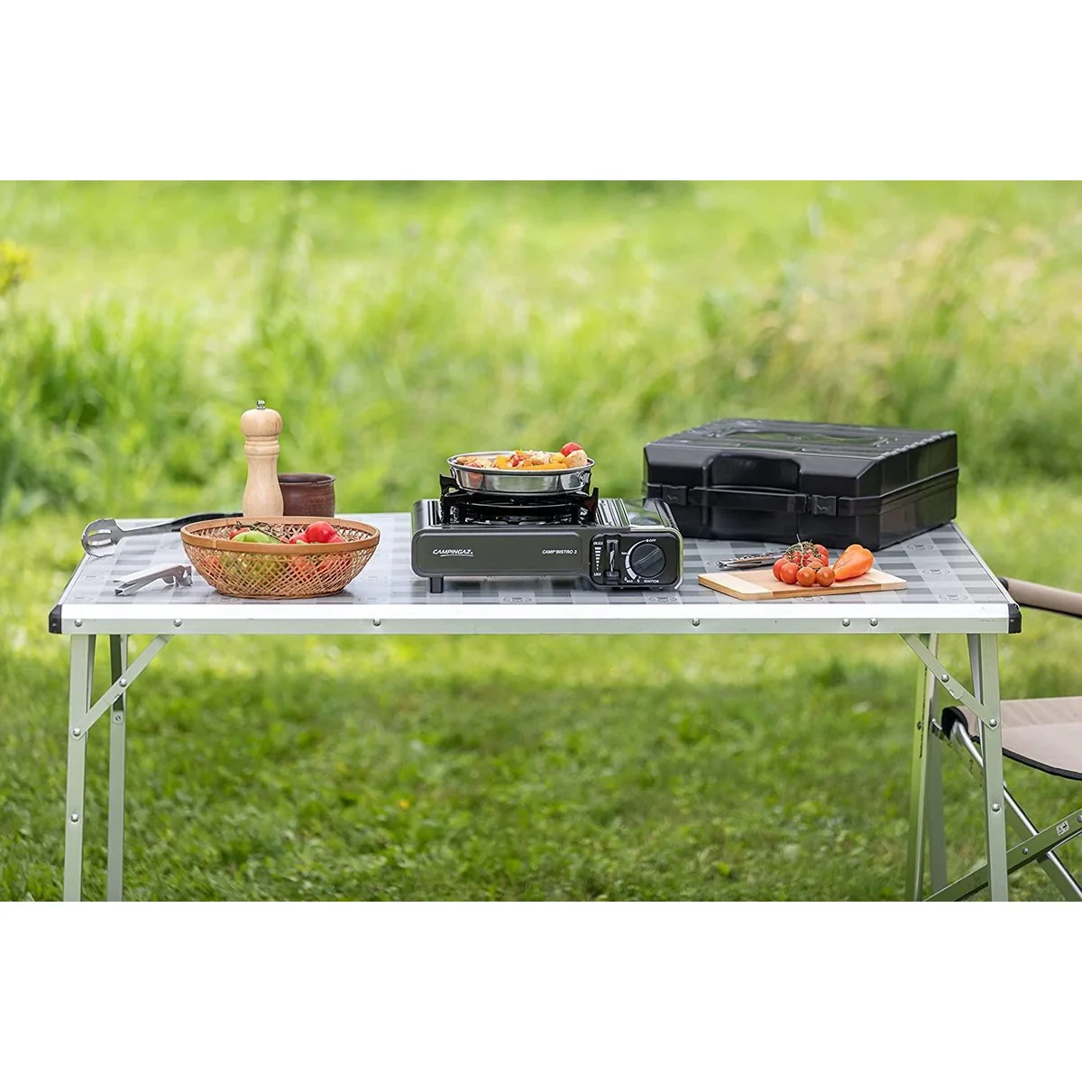 Campingaz Bistro 3 Grey Camping gas stove with Griddle - Image 8