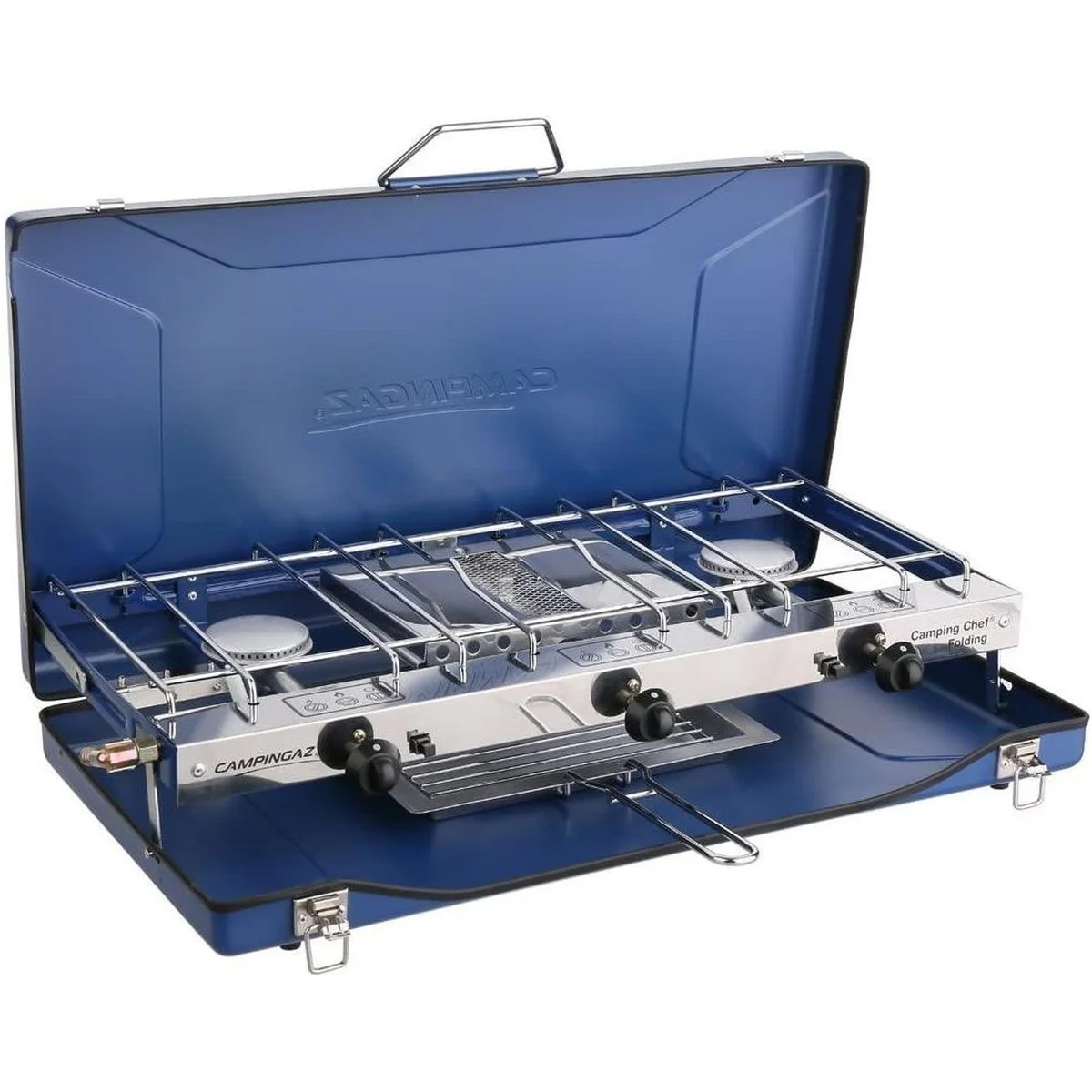 Campingaz Camping Chef Stove Folding Double Burner With Grill