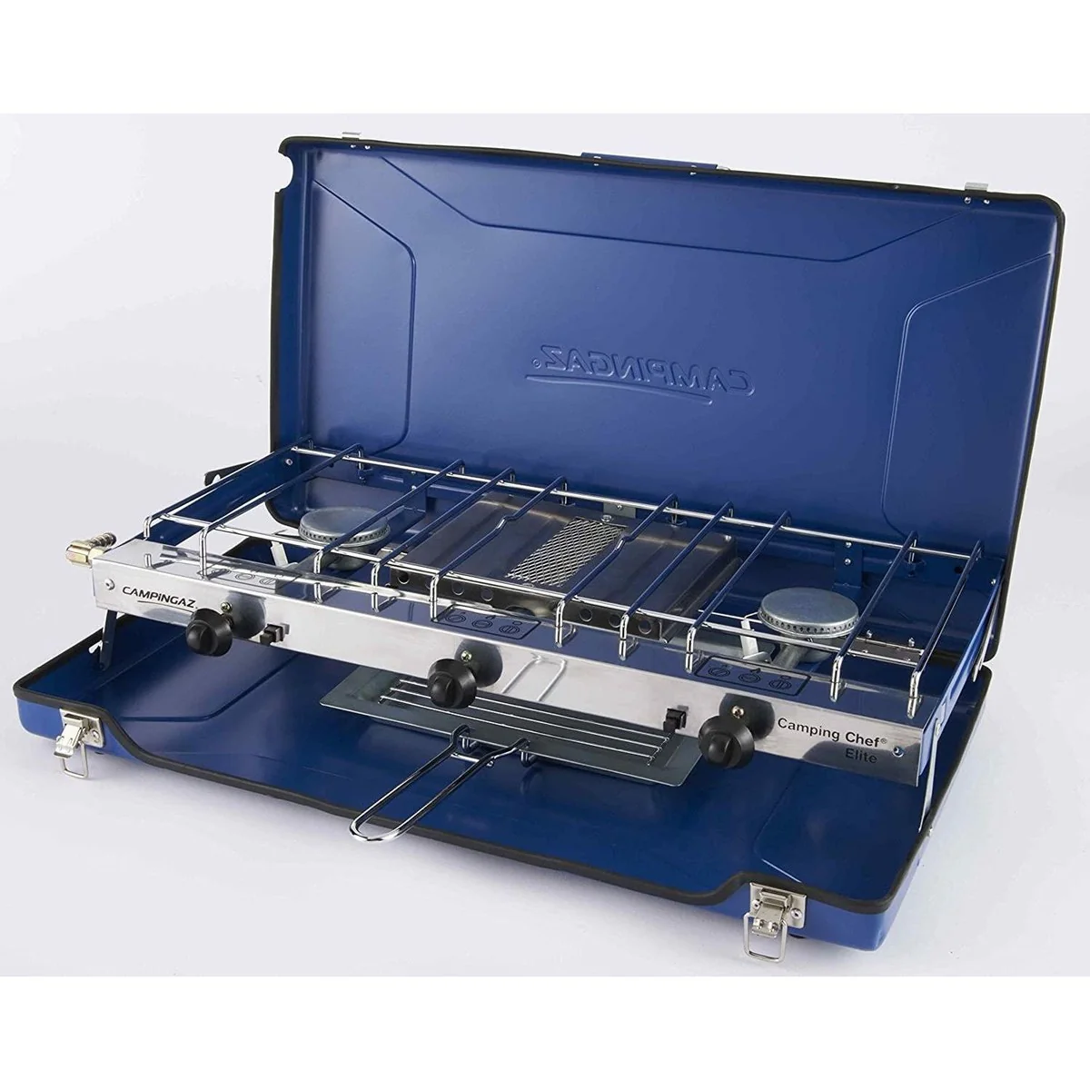 Campingaz Camping Chef Stove Folding Double Burner With Grill - Image 3