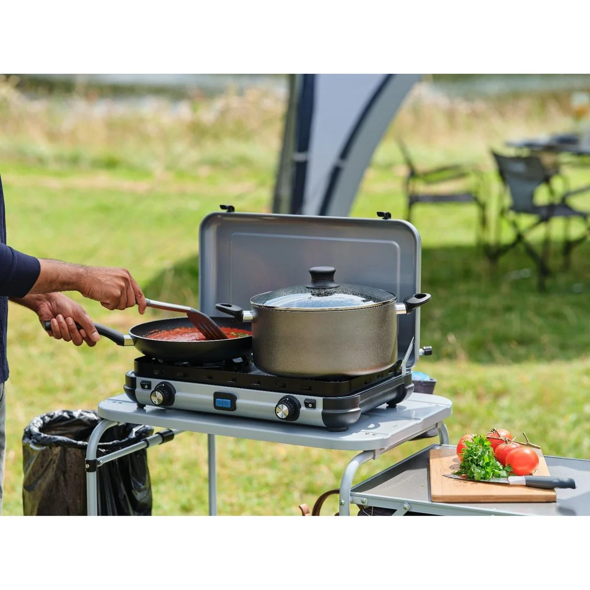 Campingaz Camping Kitchen 2 Maxi Double Burner Portable Camping Gas Stove - Image 4