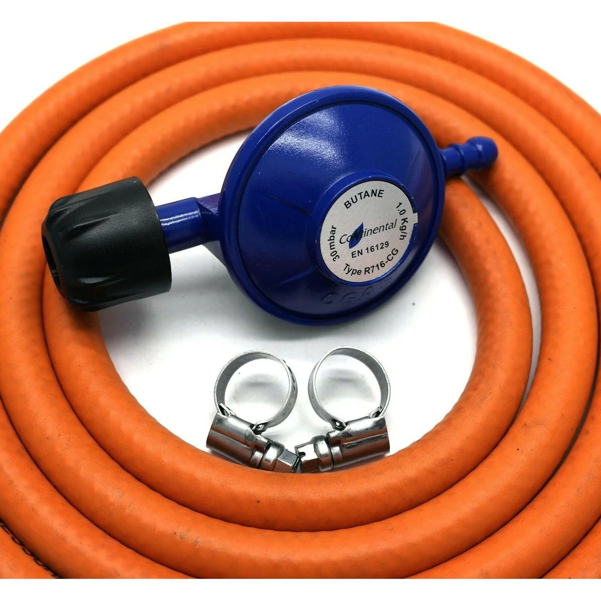 CAMPINGAZ Type 30mbar GAS REGULATOR With 2m Hose + 2 Clips FITS 907 904 901 - Image 6