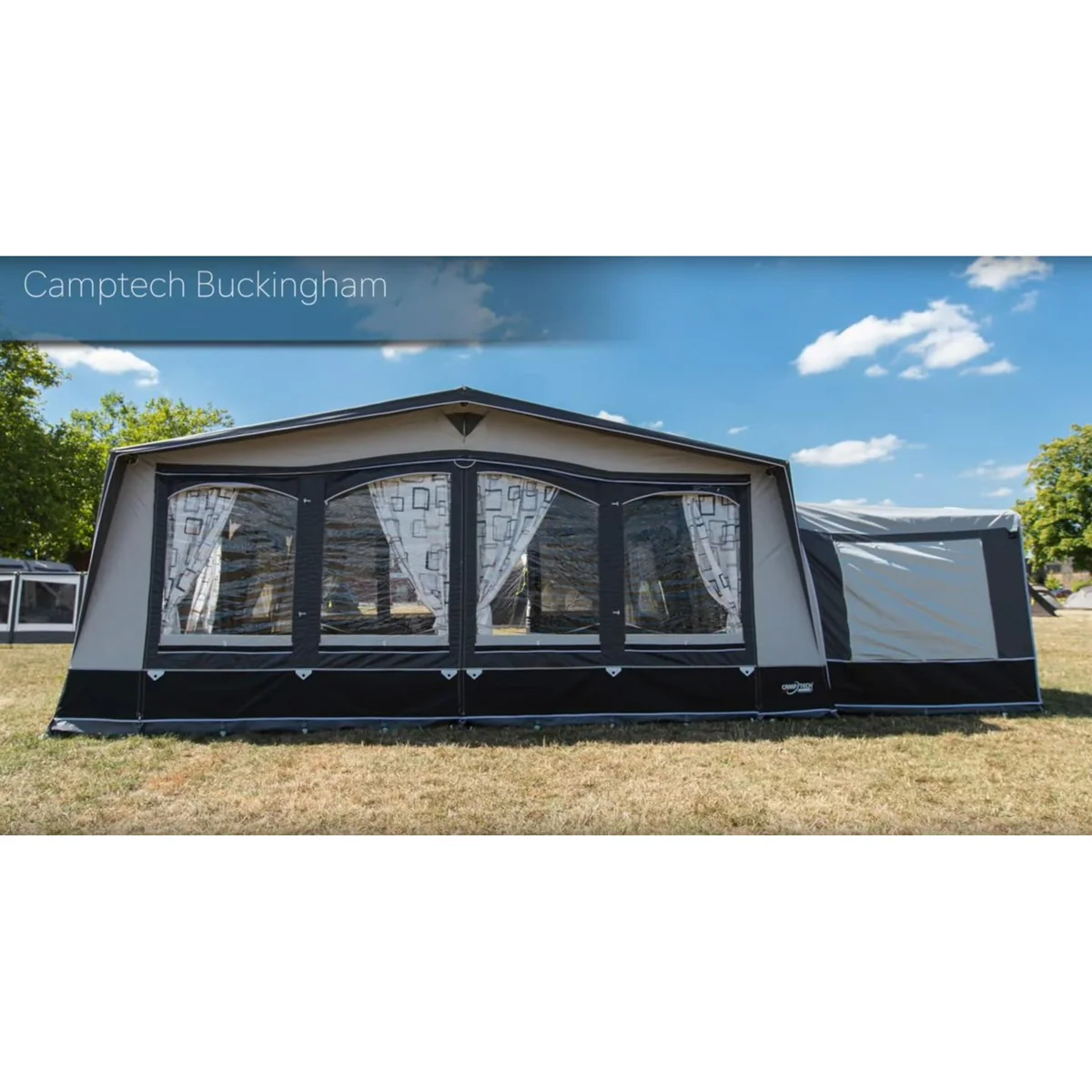 Camptech Buckingham 3m Poled DL All season Awning for Caravans - Image 3