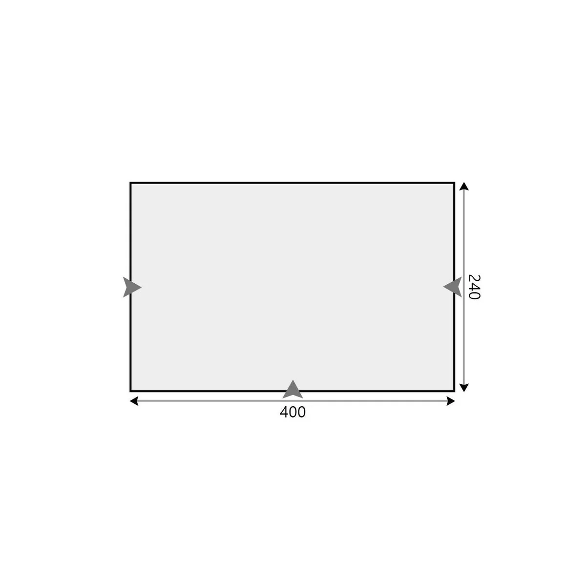 Camptech Count DL Porch Awning 400x240cm With Fibre Frame - Image 4