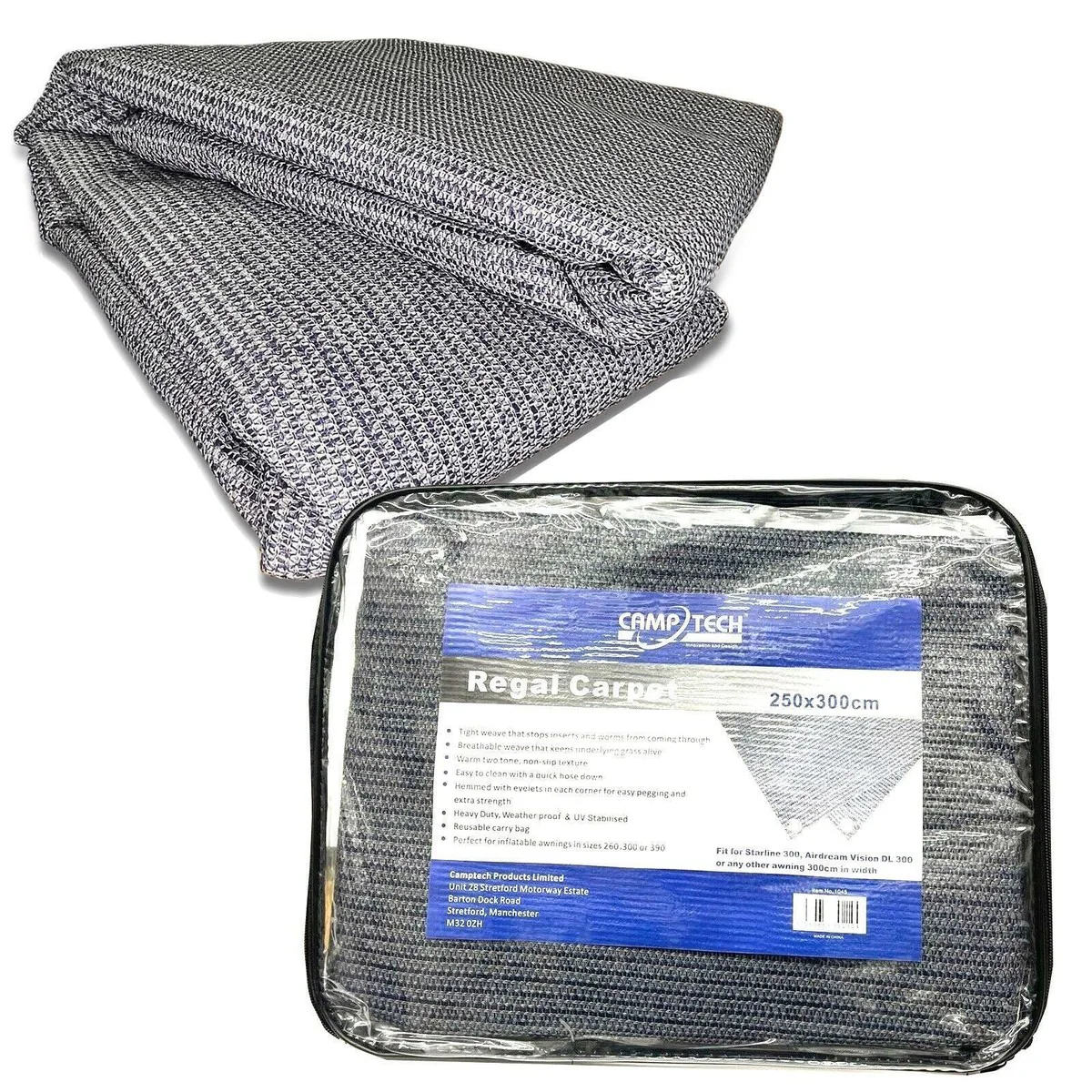 Camptech Regal carpet -648X240 (Fits Camptech Size 16 Awnings except Buckingham)