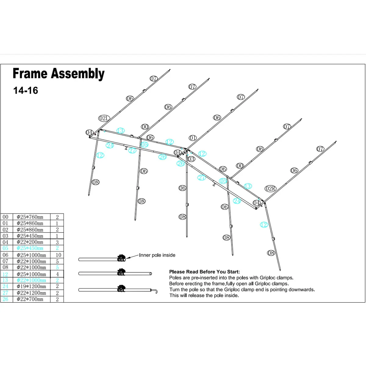 Camptech Savanna DL Fibre Frame Full Awning Traditional Seasonal for Caravans - Image 6