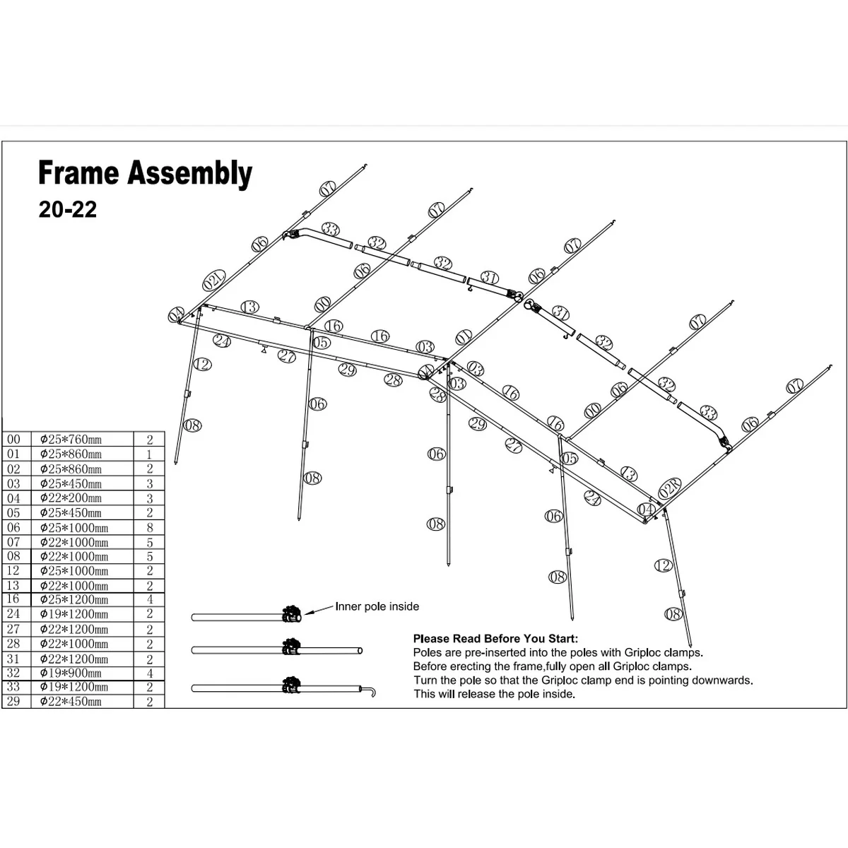 Camptech Savanna DL Fibre Frame Full Awning Traditional Seasonal for Caravans - Image 8