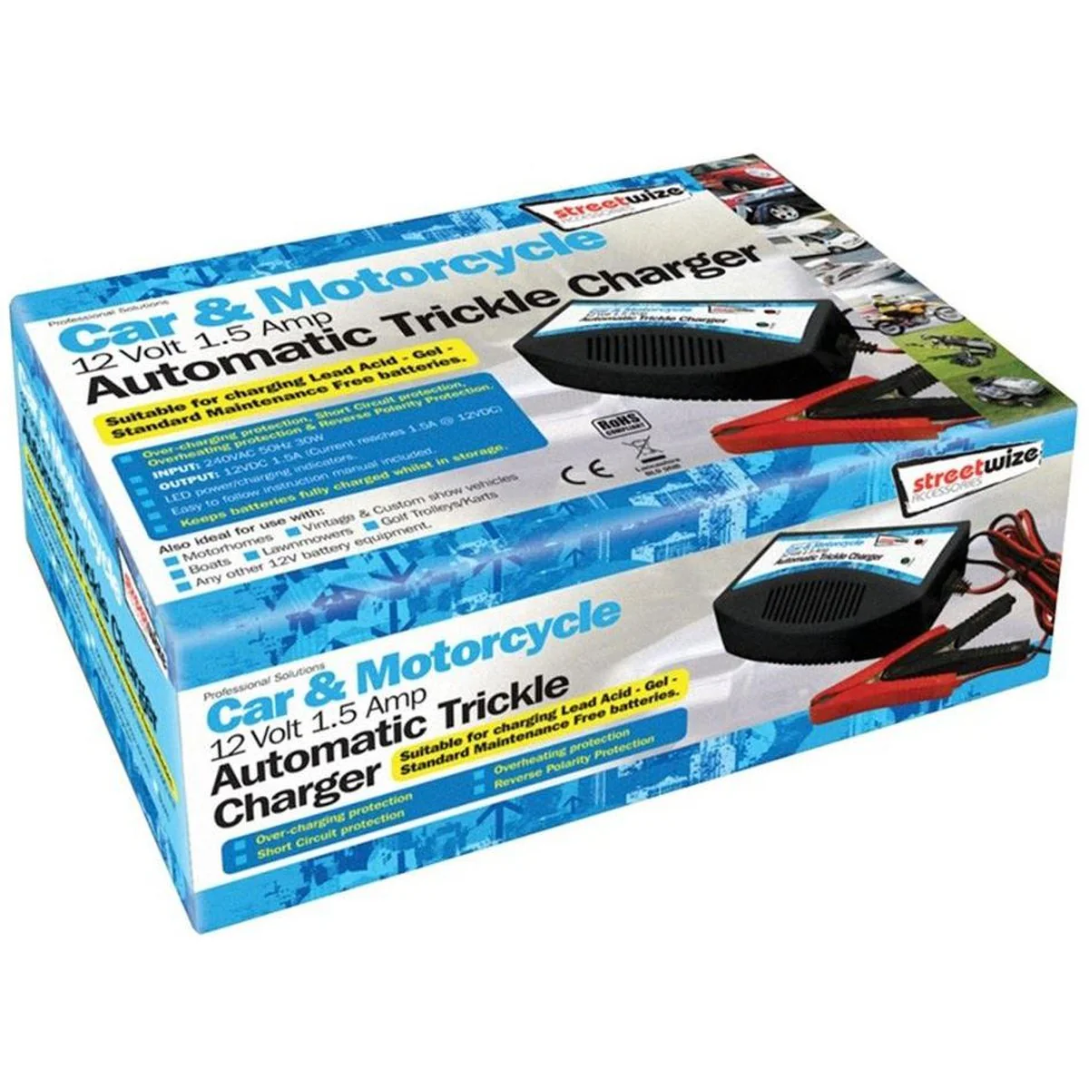 Car 12v battery charger trickle charge for STORAGE automatic cut out DEEP cycle - Image 4