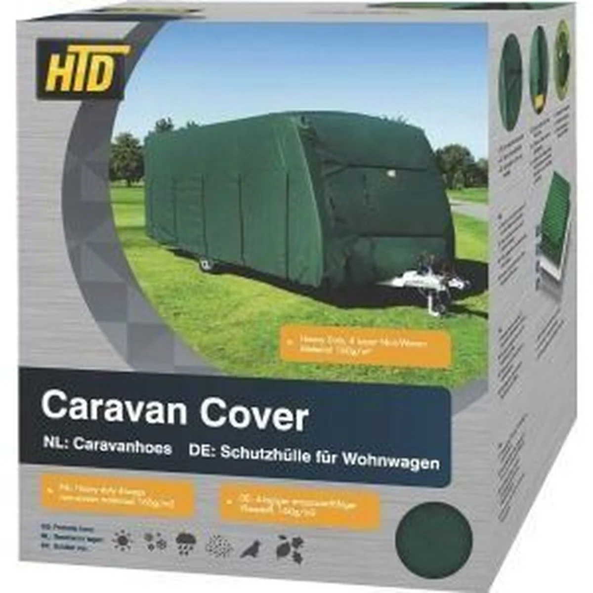 Caravan Cover 550 - 600Cm 233Cm Wide Green 18' - 19'8 QQ106757 - Image 2