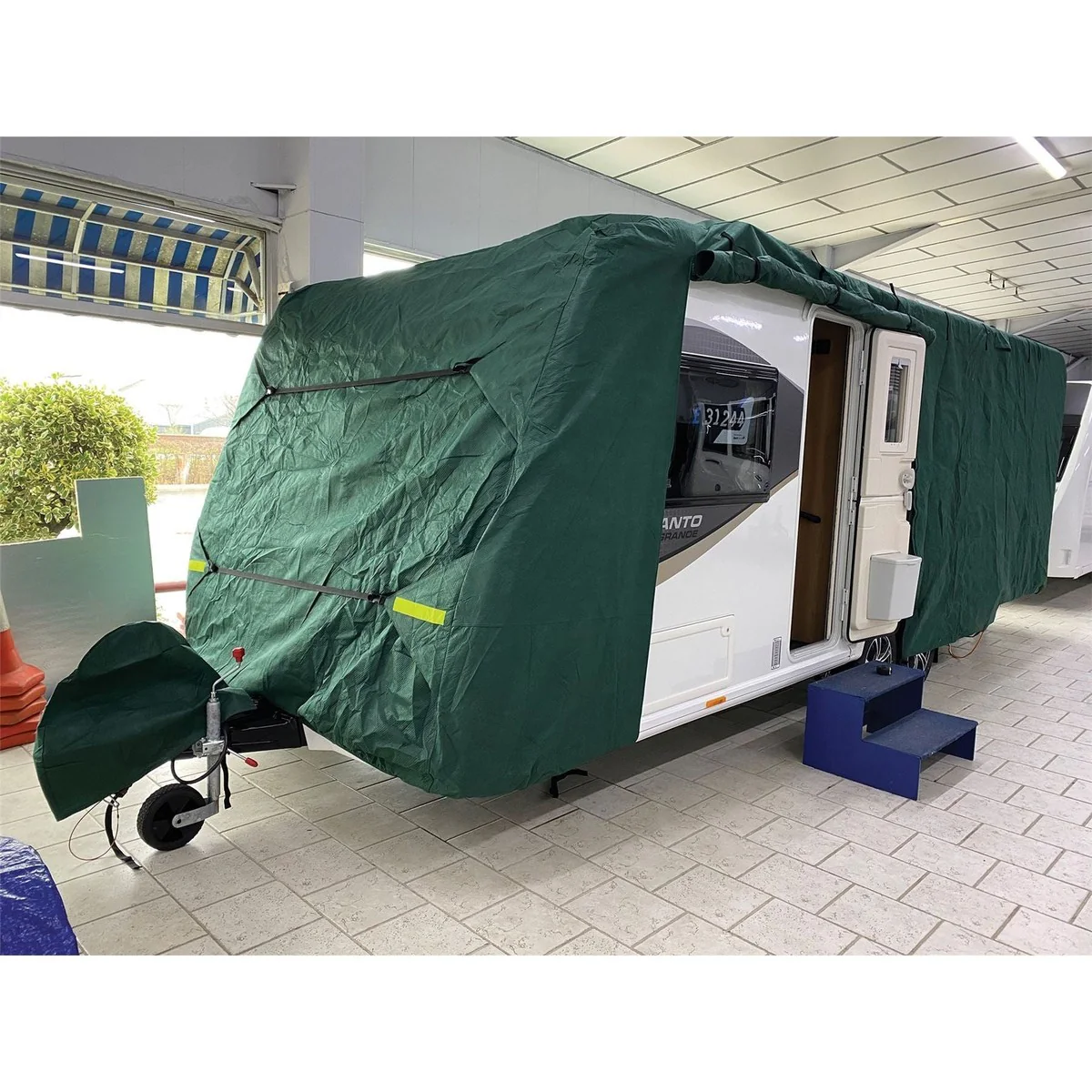 Caravan cover max (large , 510 - 570 cm) green 4344G8 - Image 2