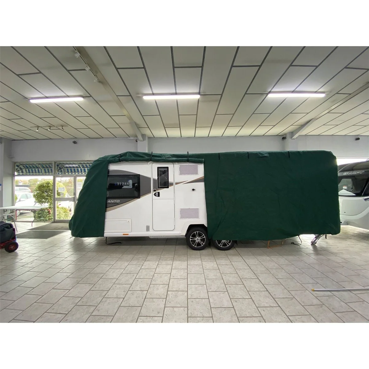 Caravan cover pro XXXLarge upto  8Ft wide 23ft-25ft  (690 - 750 cm) green 4347G8 - Image 5