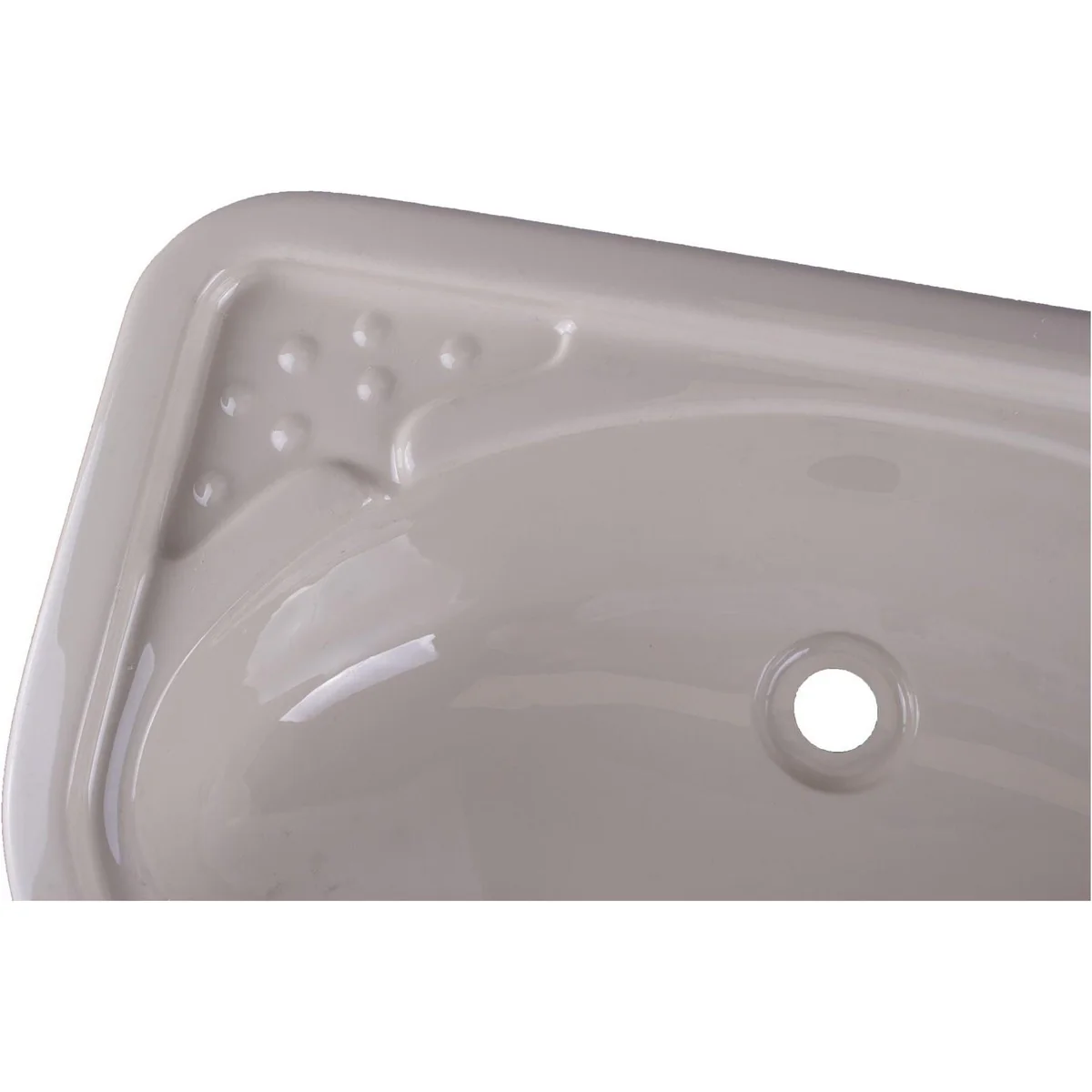 Caravan Motorhome Camper Boat Bathroom Ivory Plastic Vanity Sink - Image 4