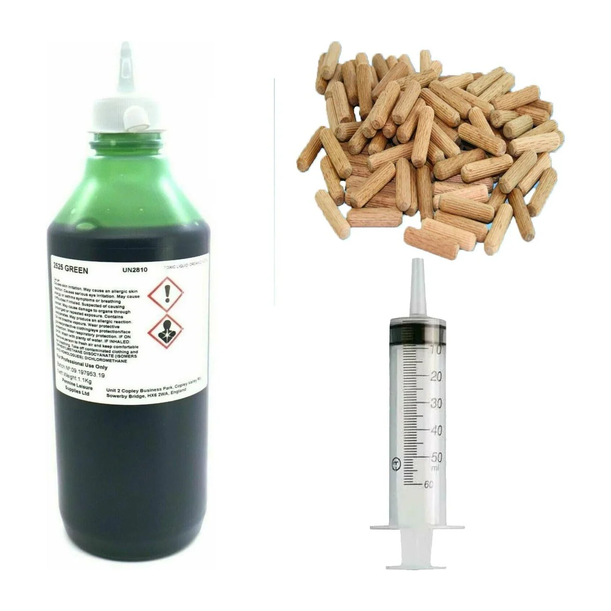 Caravan Spongy Floor Delamination One Shot Poly Adhesive + 100 Dowels + Syringe