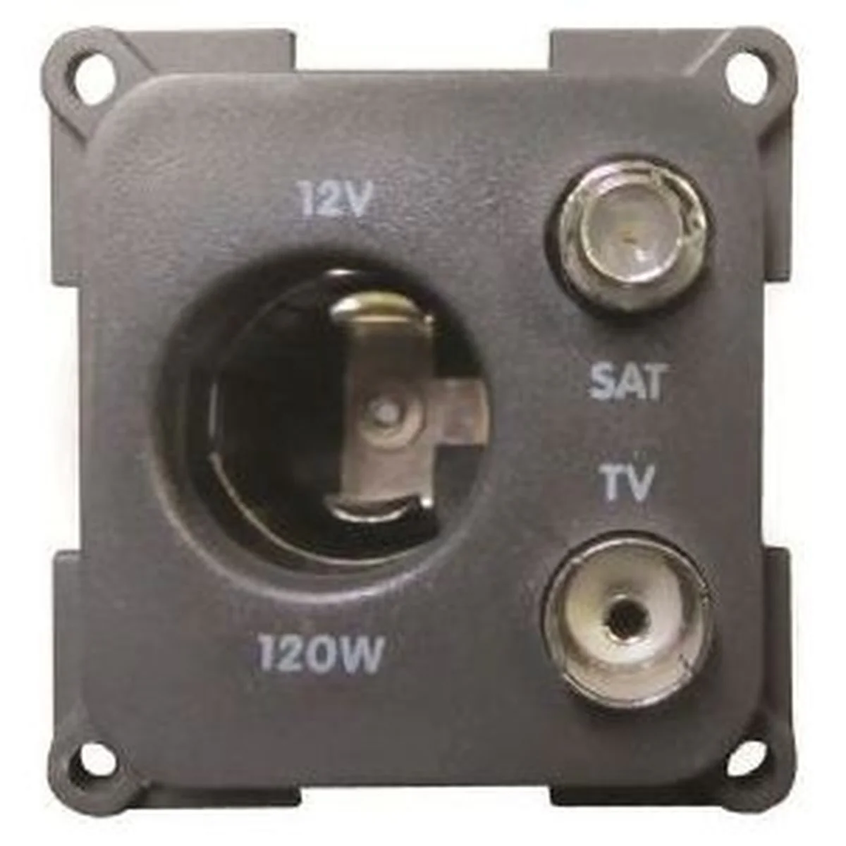 CBE Tv Satellite & Lighter Type Socket Grey X270232B