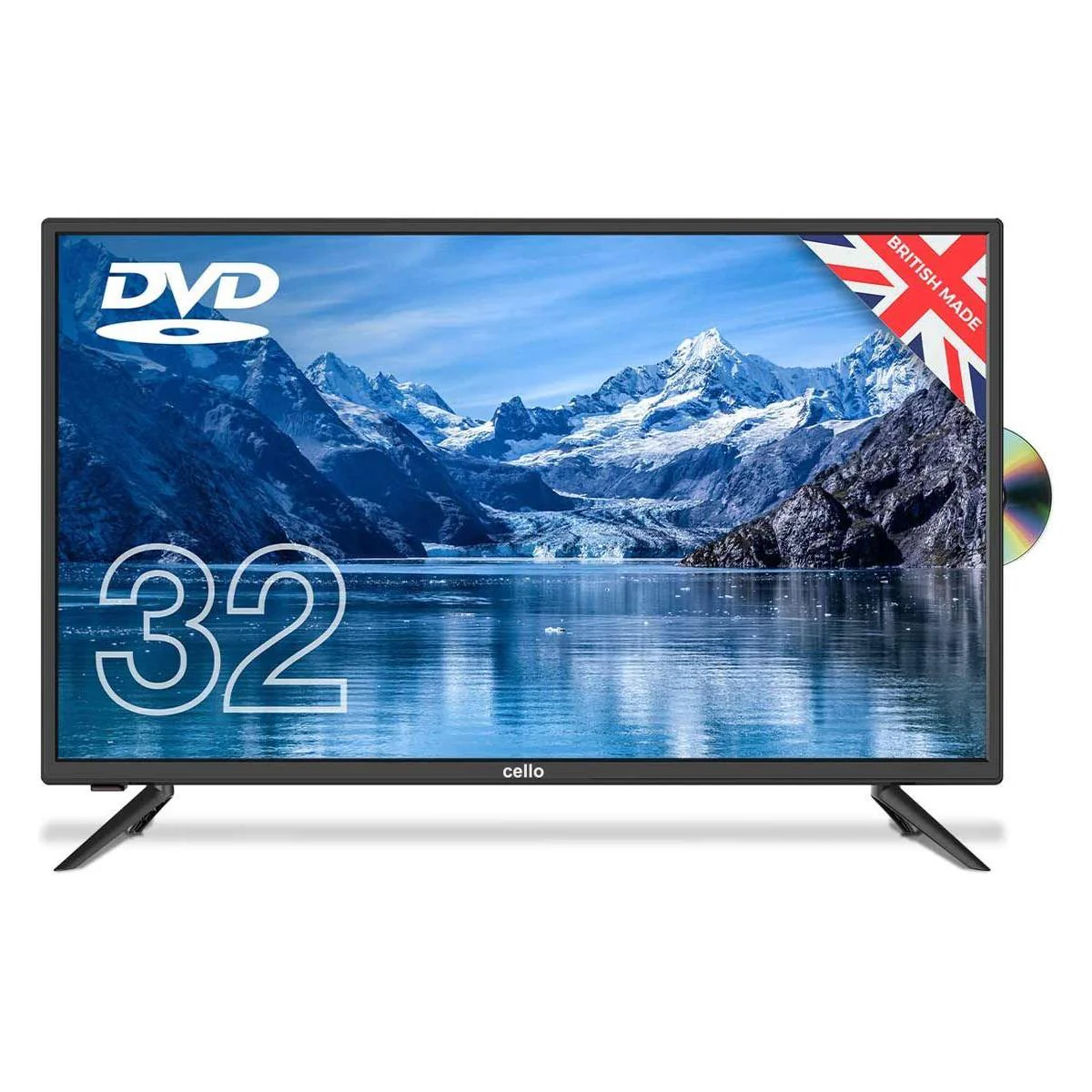 Cello 32" HD Freeview TV/DVD 240V