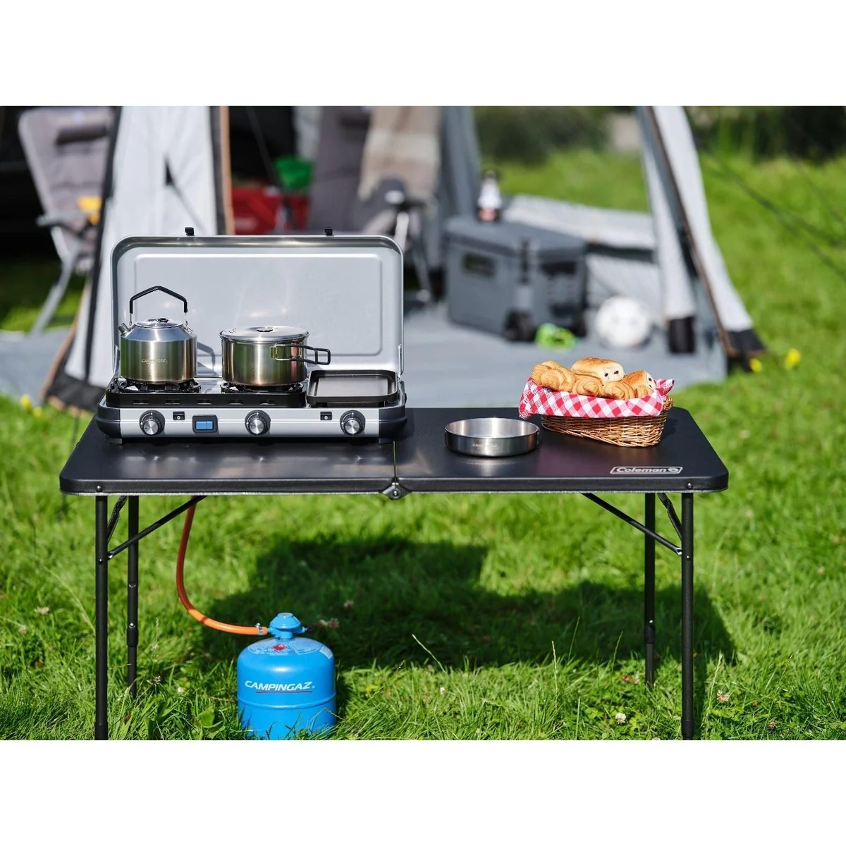 Coleman 4FT Fold In Half Table Camping Table - Image 3
