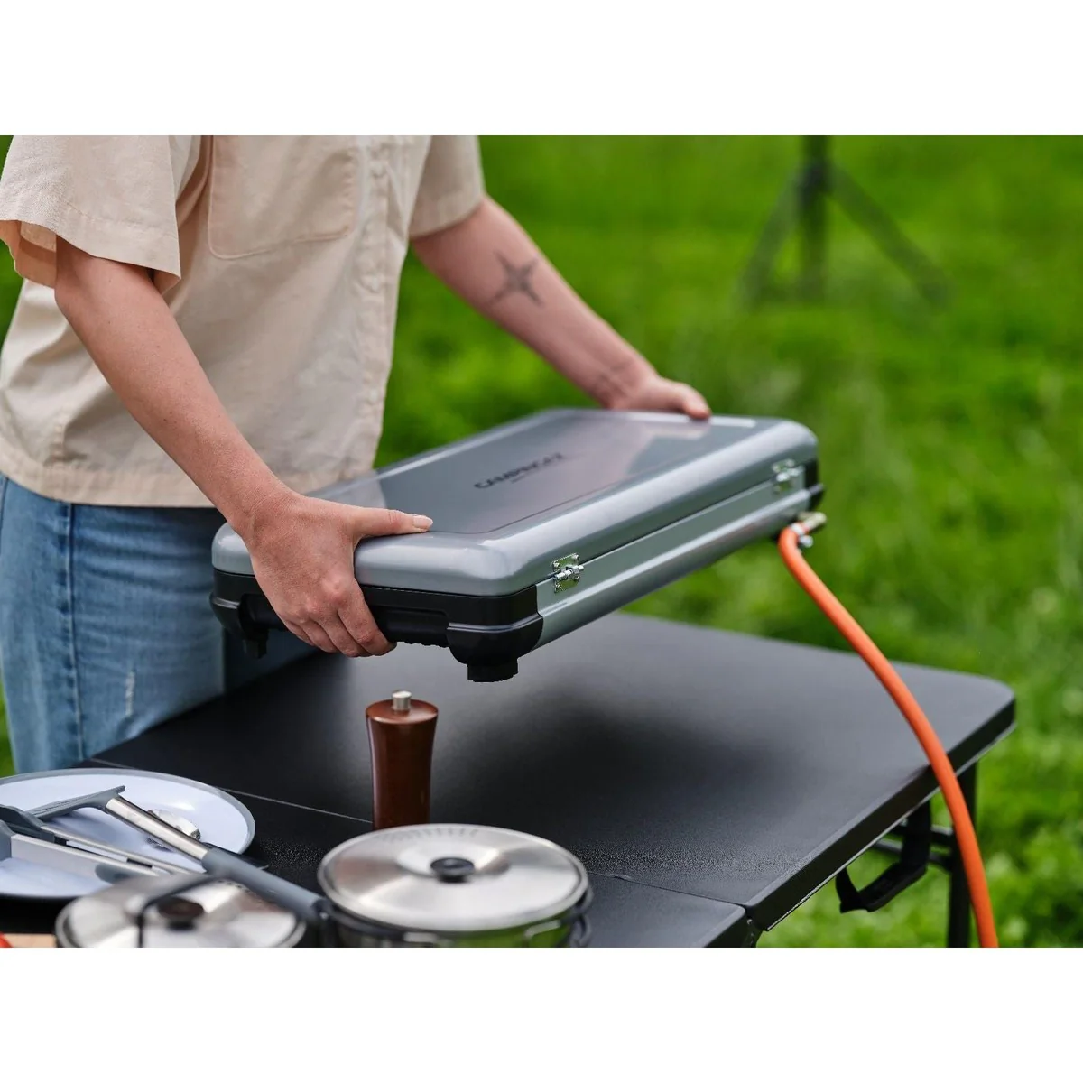 Coleman 4FT Fold In Half Table Camping Table - Image 4