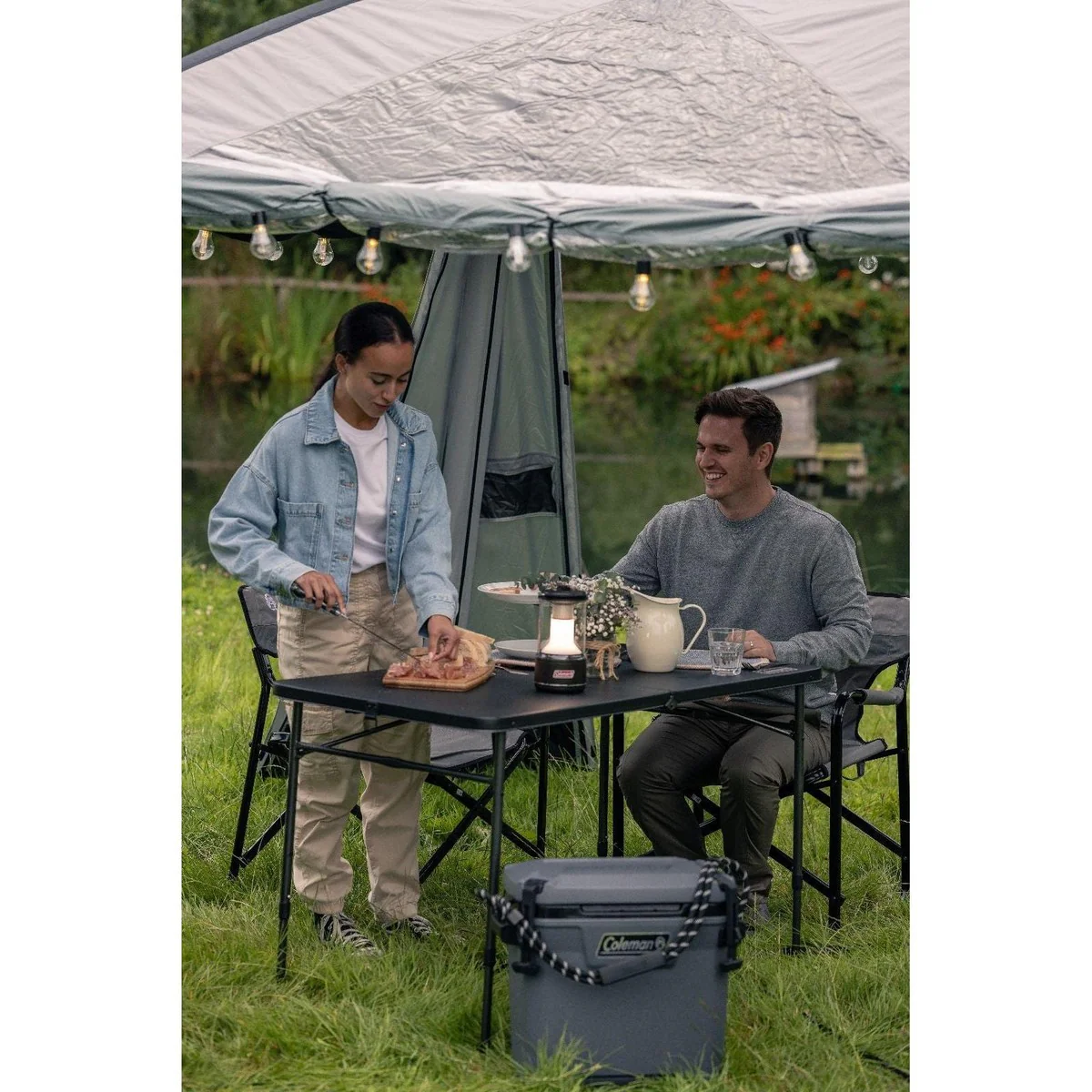 Coleman 6FT Fold In Half Table Camping Table - Image 7