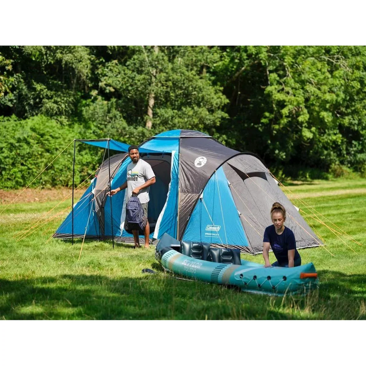 Coleman Spruce Falls 6-Person Tent Spacious Vis-à-Vis Family Camping - Image 8