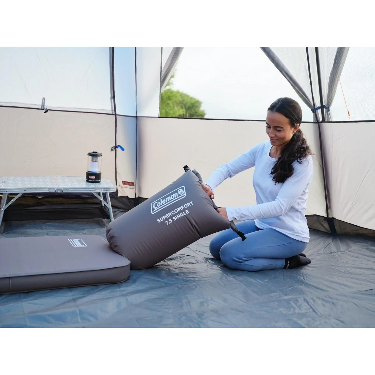 Coleman Supercomfort Sleeping Mat - Single 7.5 Self Inflating Camping Bed - Image 2