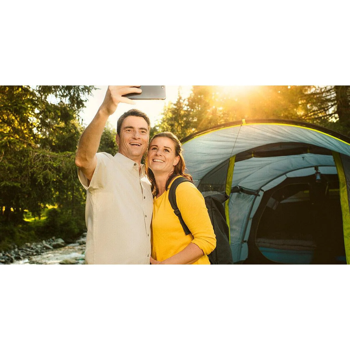 Coleman Tent Vail 4L Camping Outdoors 4 Berth Tunnel Family Festival Kids - Image 4
